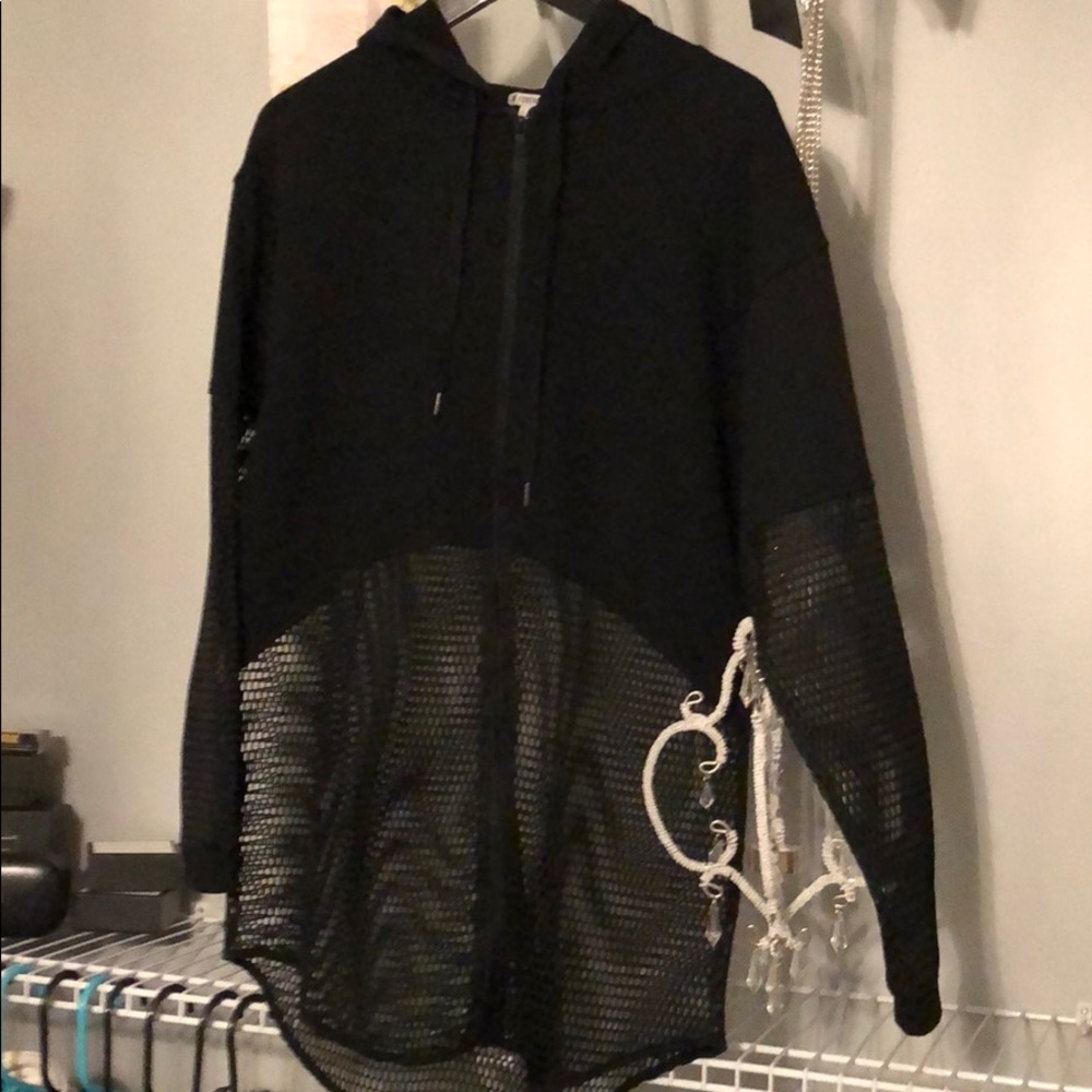 Fishnet logo hoodie